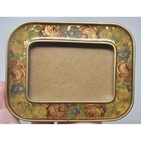 Vintage The Bucklers Inc 5th Ave NY Enamel Picture Photo Frame Swivel Back Heavy - Picture 2 of 16